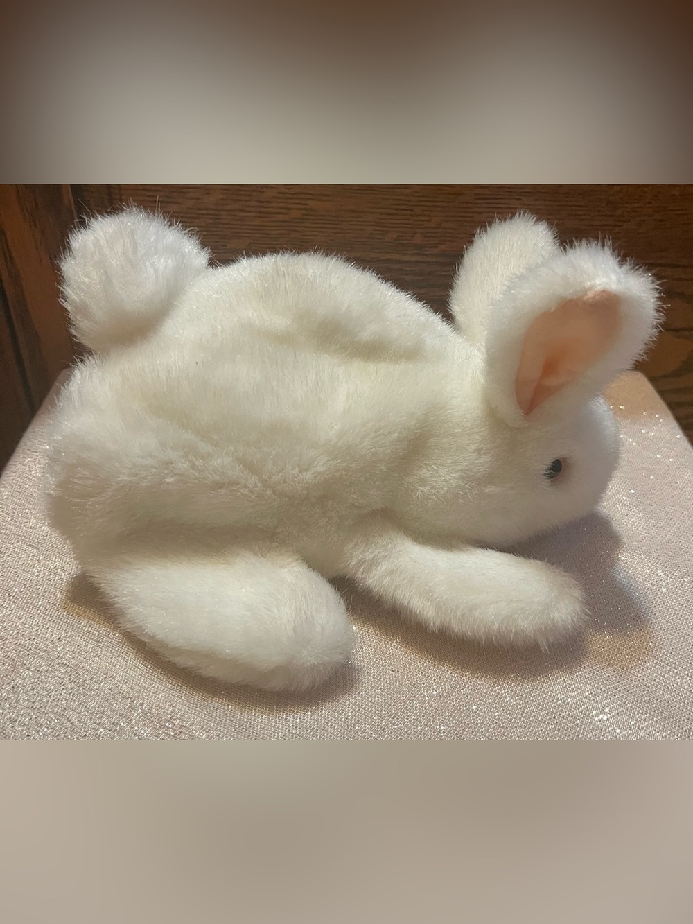 Folkmanis White Bunny Rabbit Hand Puppet 8” Retired